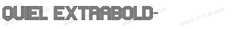 Quiel Extrabold字体转换